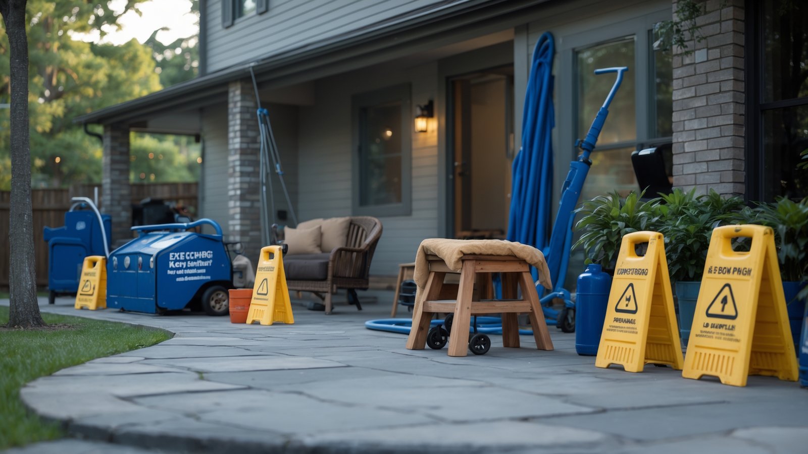 Pressure washed deck and fence showing improved curb appeal for home sale